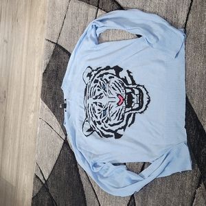 Blue Tiger Long Sleeve Top